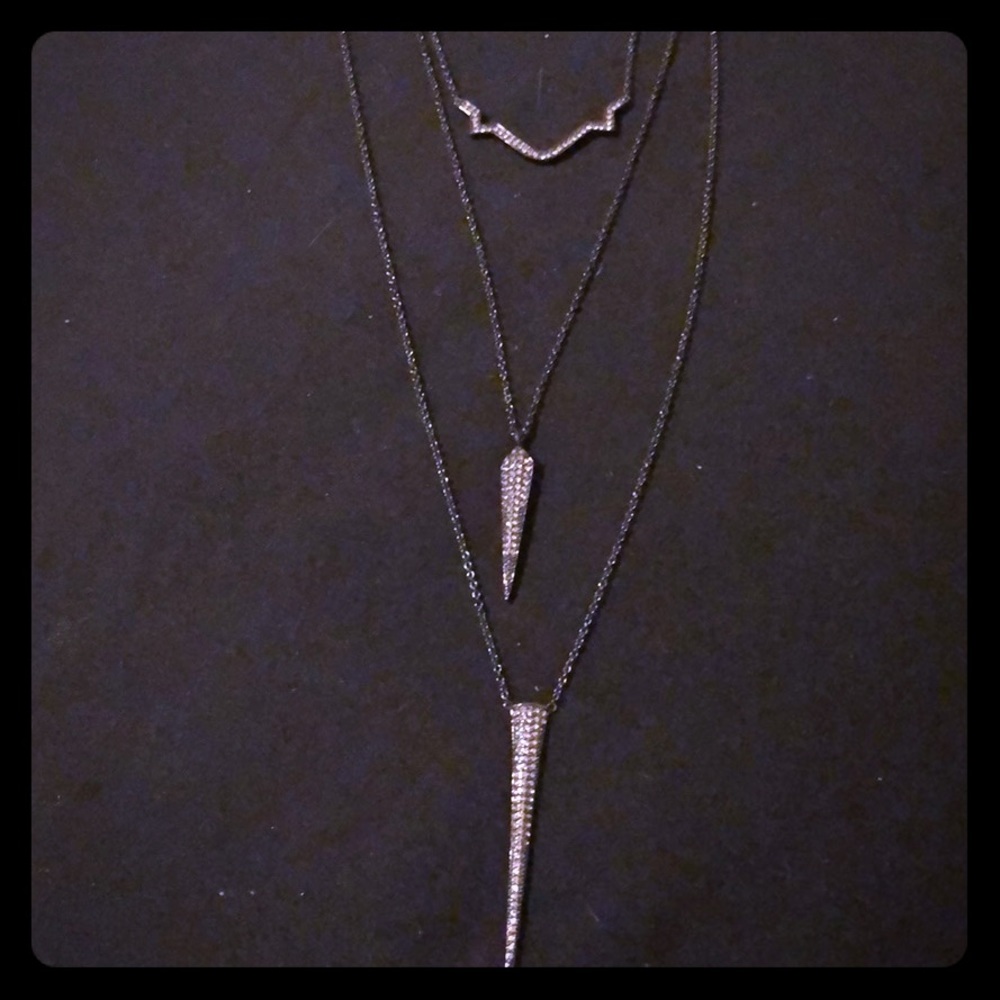 Gunmetal 3 Set Stella & Dot Necklace